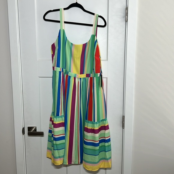 Maree Pour Toi Plus Brenda Stripe Midi Dress. NWT - Picture 5 of 12